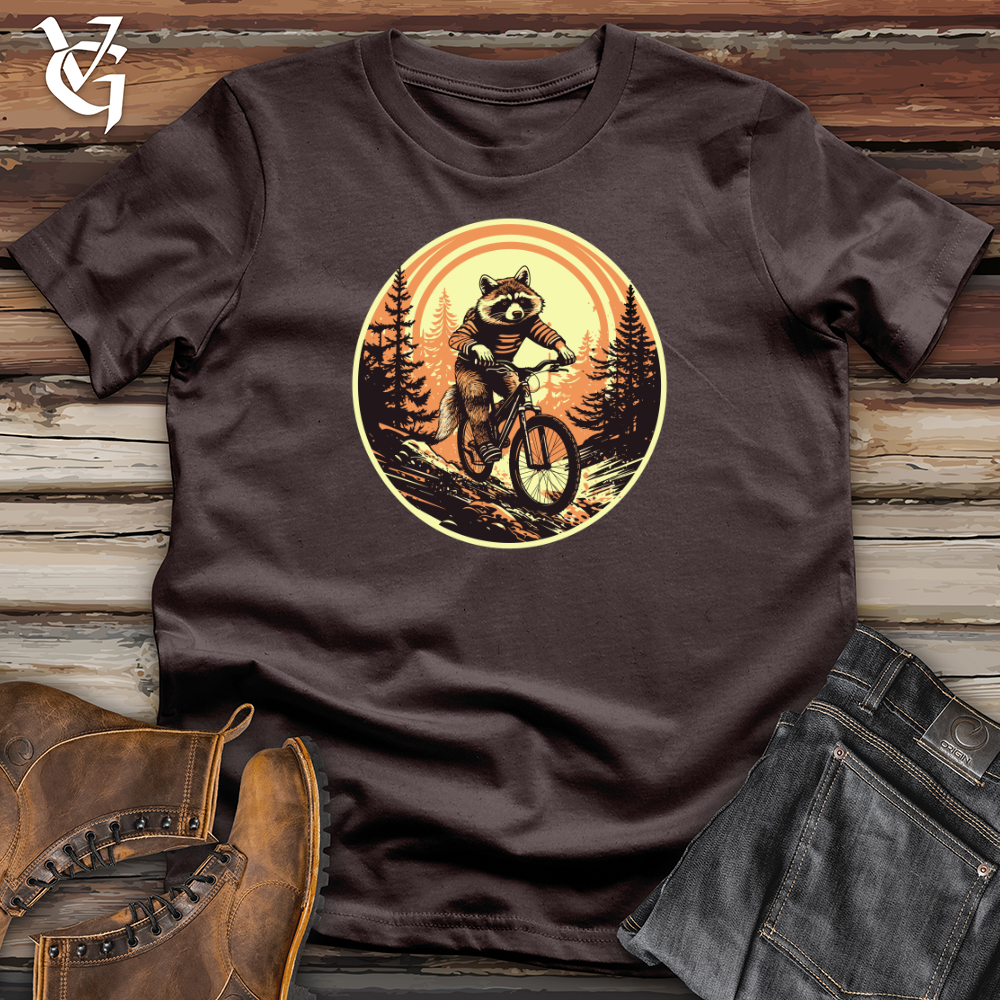 Viking Goods Raccoon Trail Rider Softstyle Tee Dark Chocolate / L