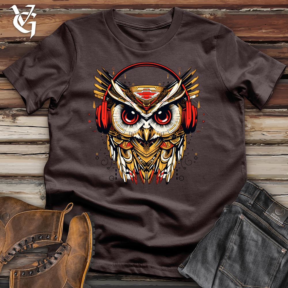 Retro Groove Owl DJ Softstyle Tee