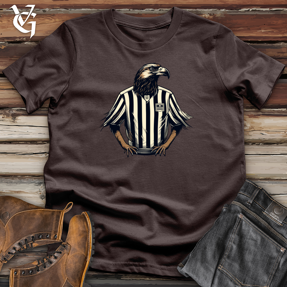 Viking Goods Retro Referee Raven 01 Softstyle Tee Dark Chocolate / L