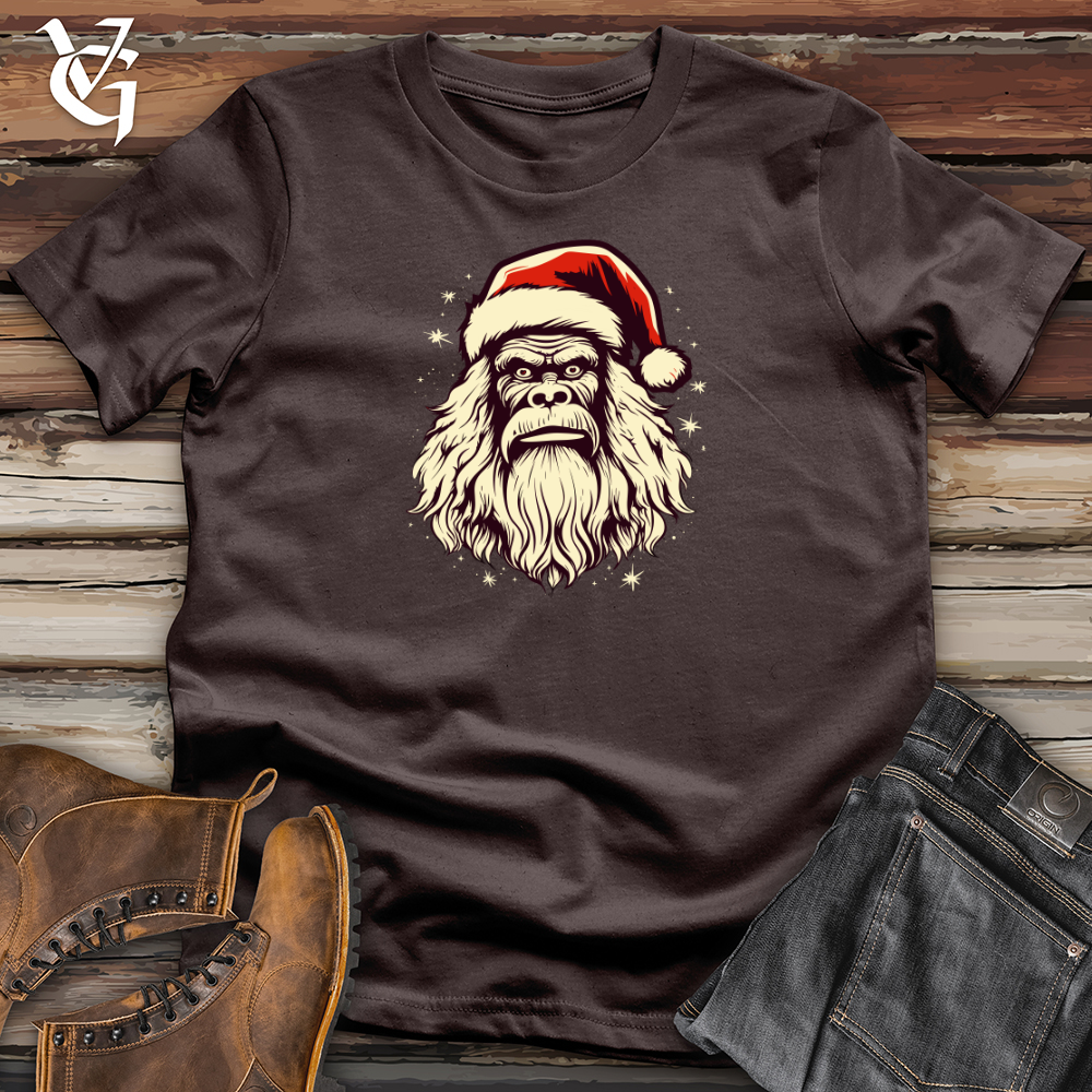Viking Goods Retro Santa Sasquatch Softstyle Tee Dark Chocolate / L