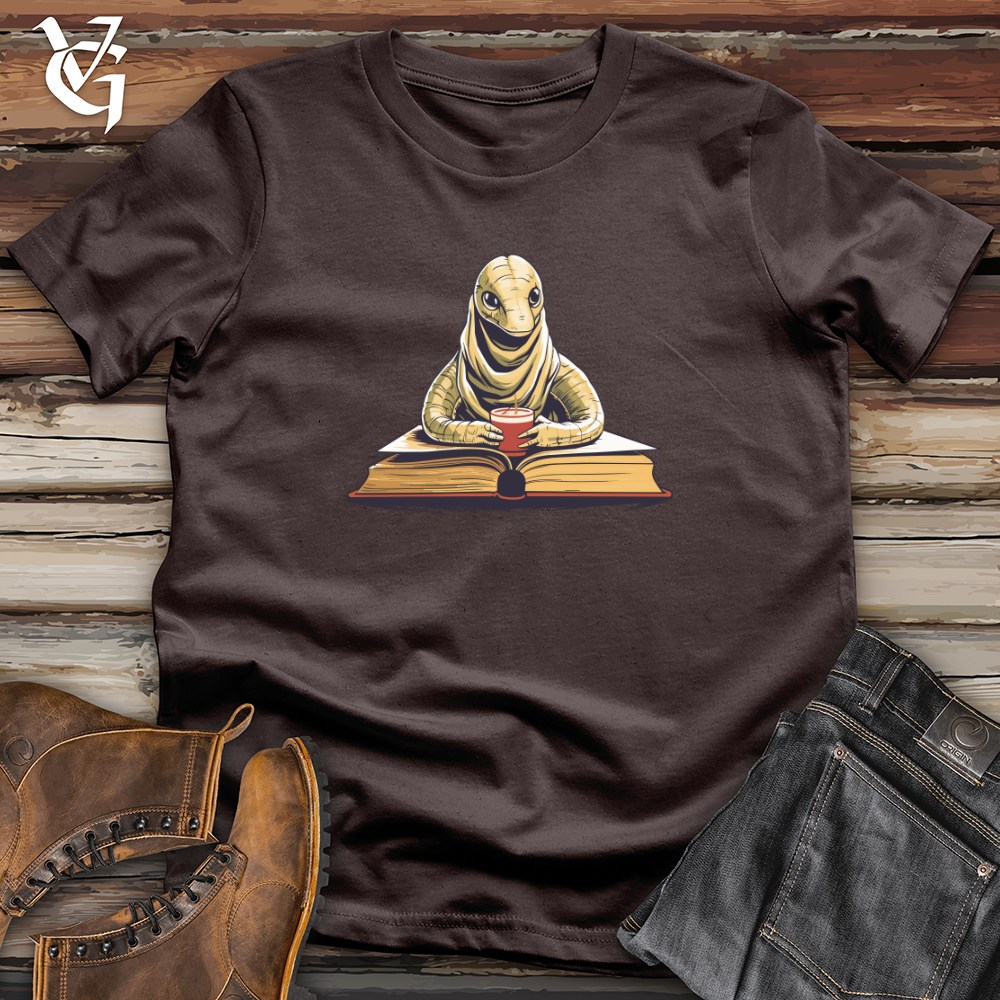 Viking Goods Serene Book Worm Softstyle Tee Dark Chocolate / L