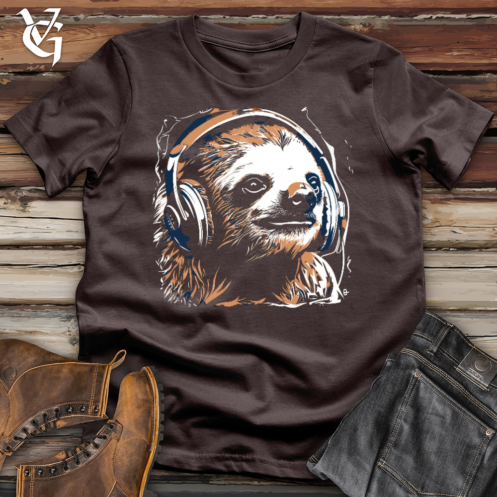 Viking Goods Sloth Studio Chillin Softstyle Tee Dark Chocolate / L