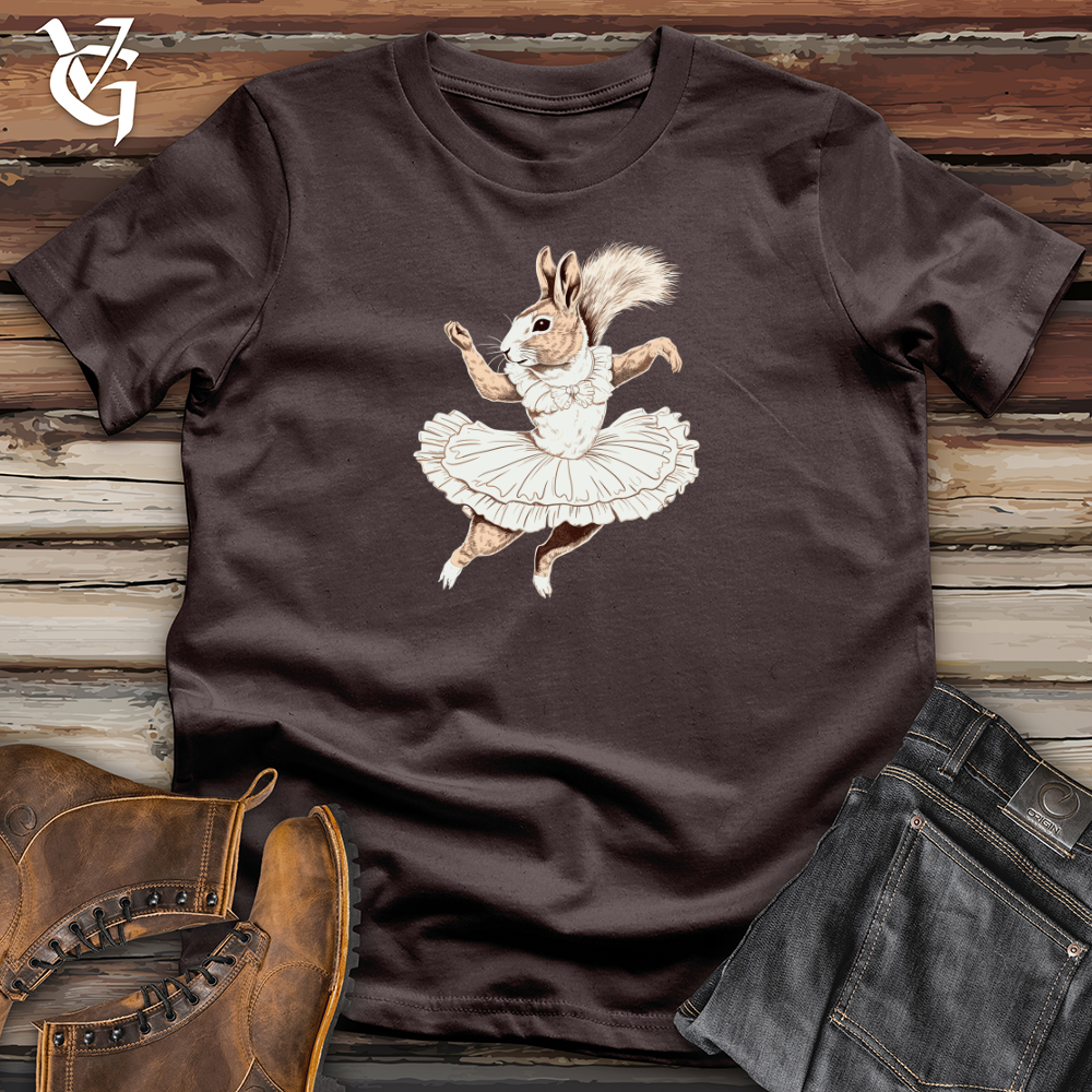 Viking Goods Squirrel Ballerina Elegance Softstyle Tee Dark Chocolate / L