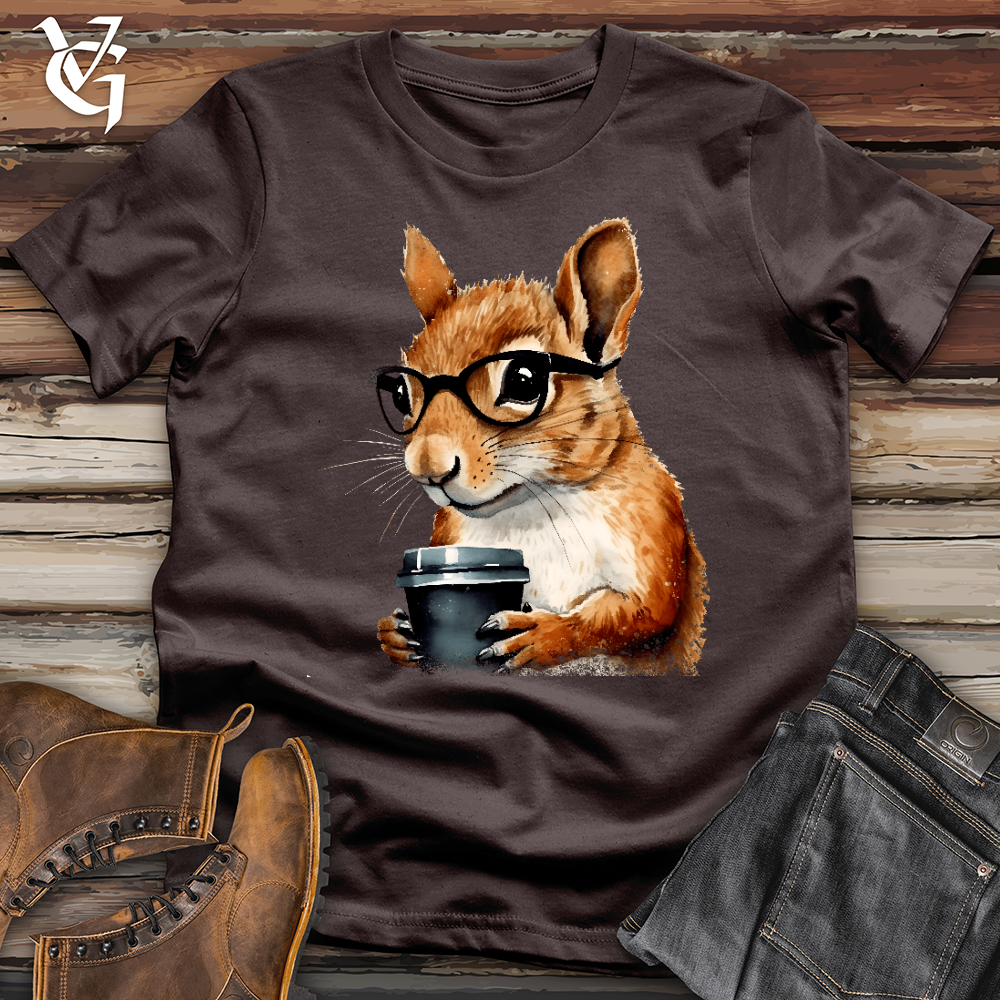 Viking Goods Squirrel Boss Softstyle Tee Dark Chocolate / L