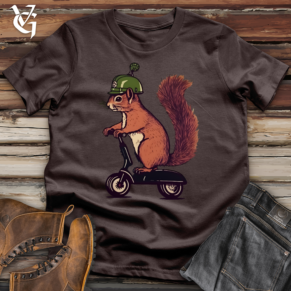 Viking Goods Squirrel Scoot Softstyle Tee Dark Chocolate / L