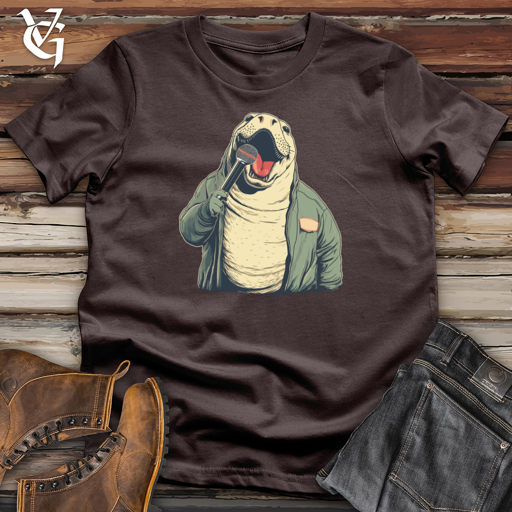 Viking Goods Turtle Rockstar Solo Softstyle Tee Dark Chocolate / L