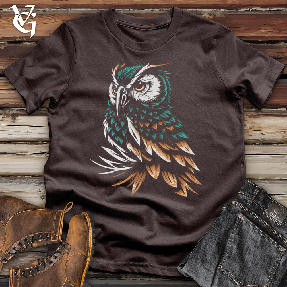 Viking Goods Viking owl Softstyle Tee Dark Chocolate / L
