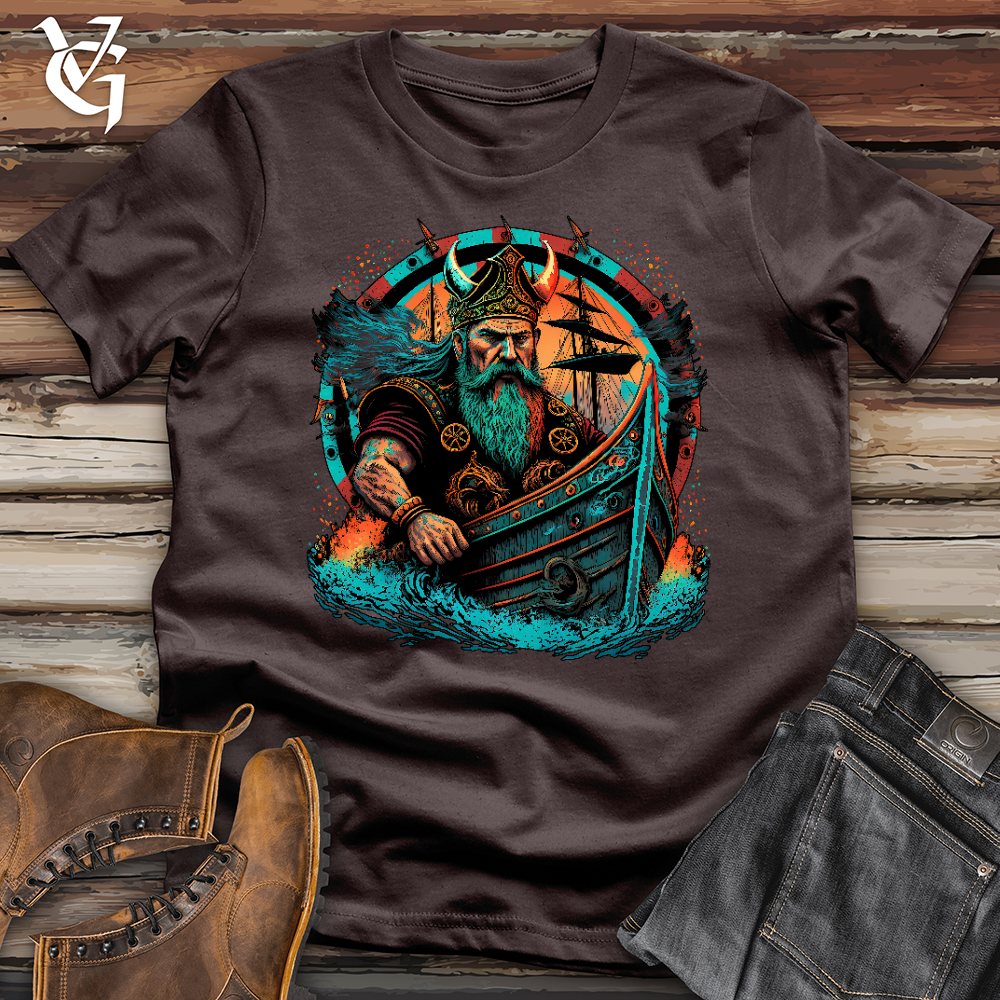 Viking Goods Viking Ship Softstyle Tee Dark Chocolate / L