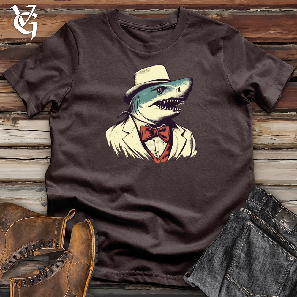 Viking Goods Vintage Sharkster Softstyle Tee Dark Chocolate / L