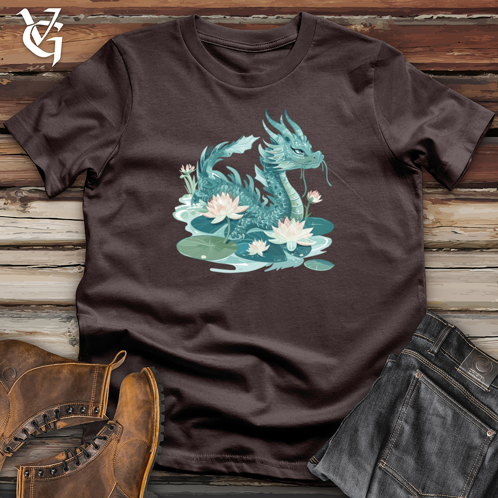 Viking Goods Water Dragon Serenity Softstyle Tee Dark Chocolate / L