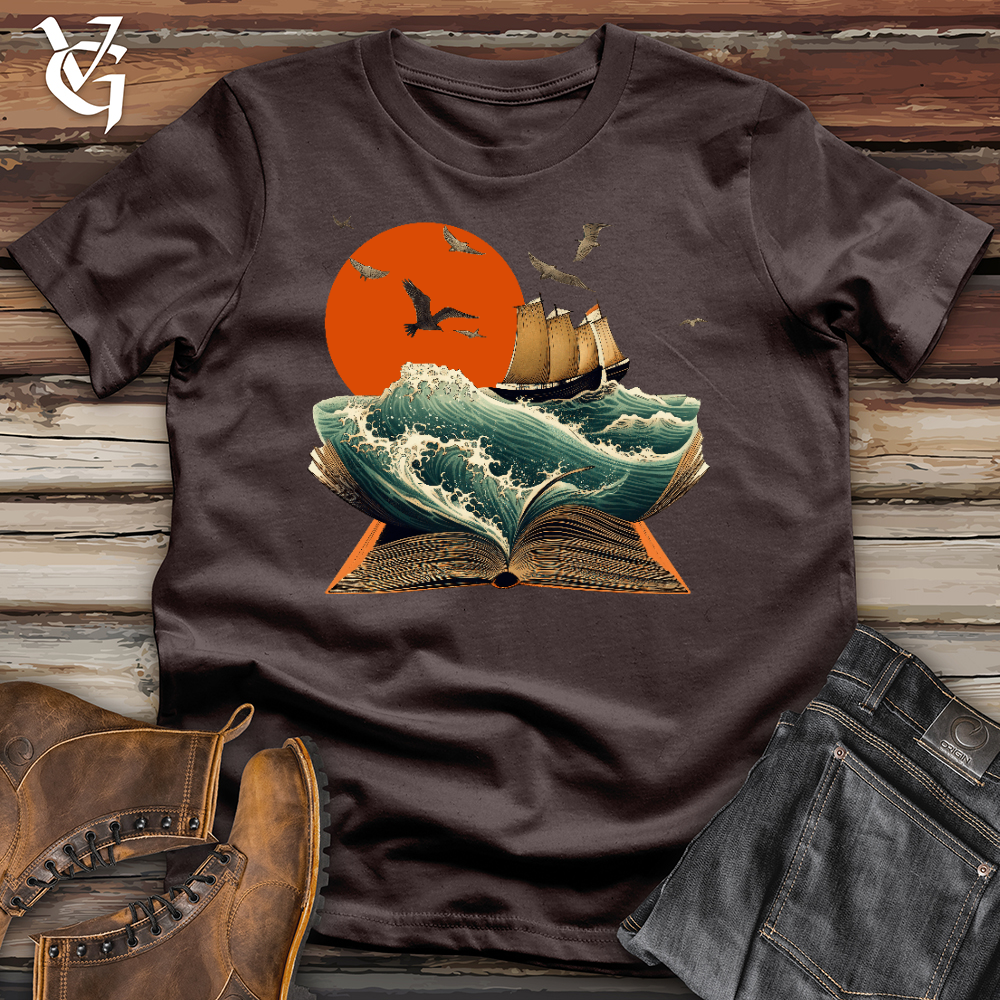 Viking Goods Waves of Knowledge Softstyle Tee Dark Chocolate / L