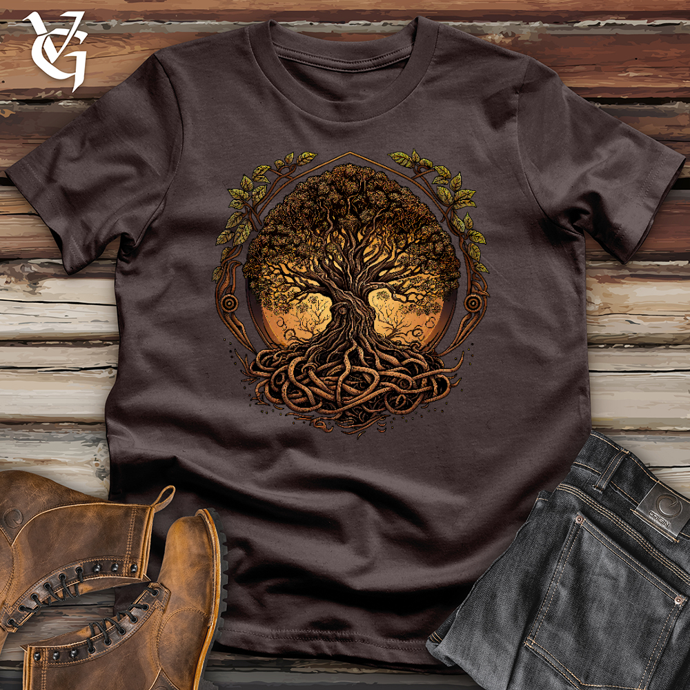 Viking Goods Yggdrasil Tree 02 Softstyle Tee Dark Chocolate / L