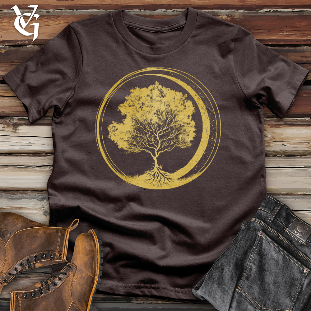 Viking Goods Zen Circle Tree Softstyle Tee Dark Chocolate / L