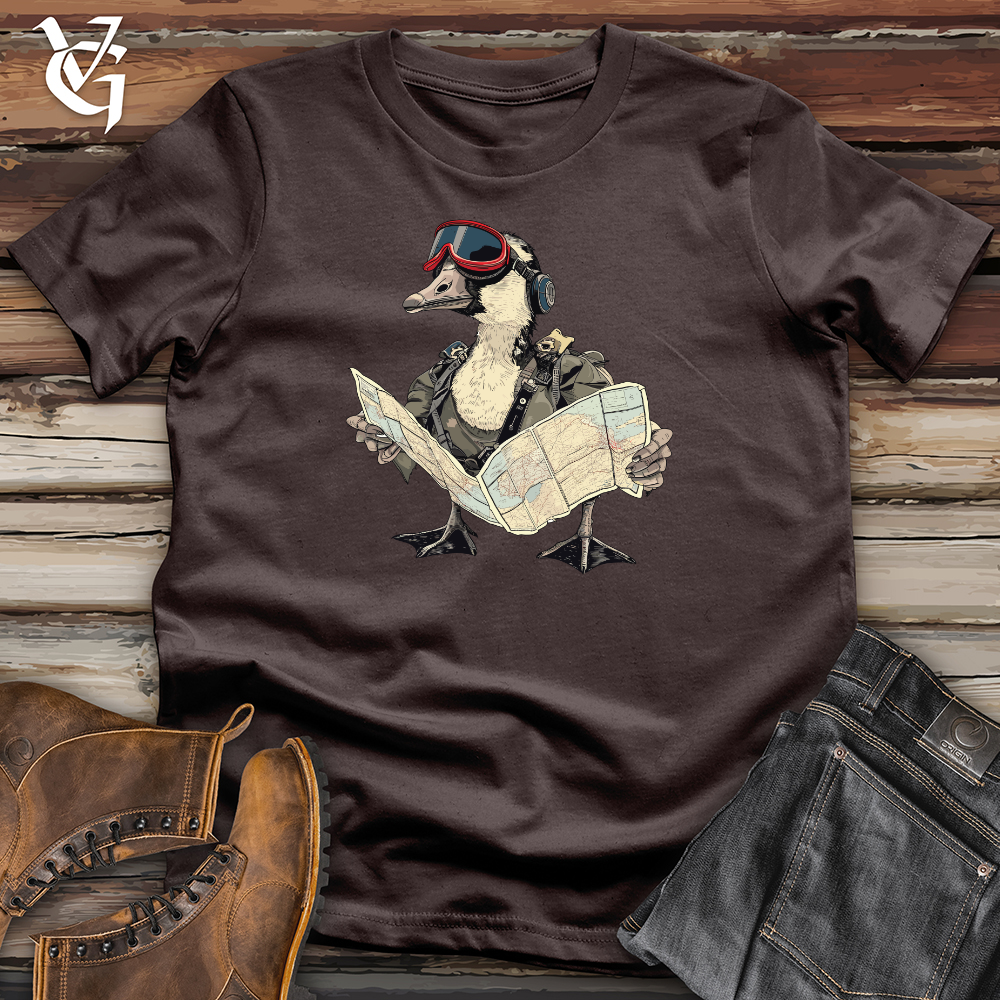 Viking Goods Aviator Duck Navigator Softstyle Tee Dark Chocolate / XS