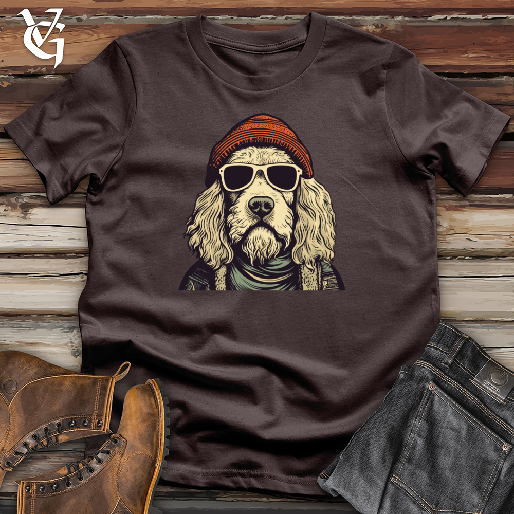 Viking Goods Beanie Rocking Doodle Dog Softstyle Tee Dark Chocolate / XS