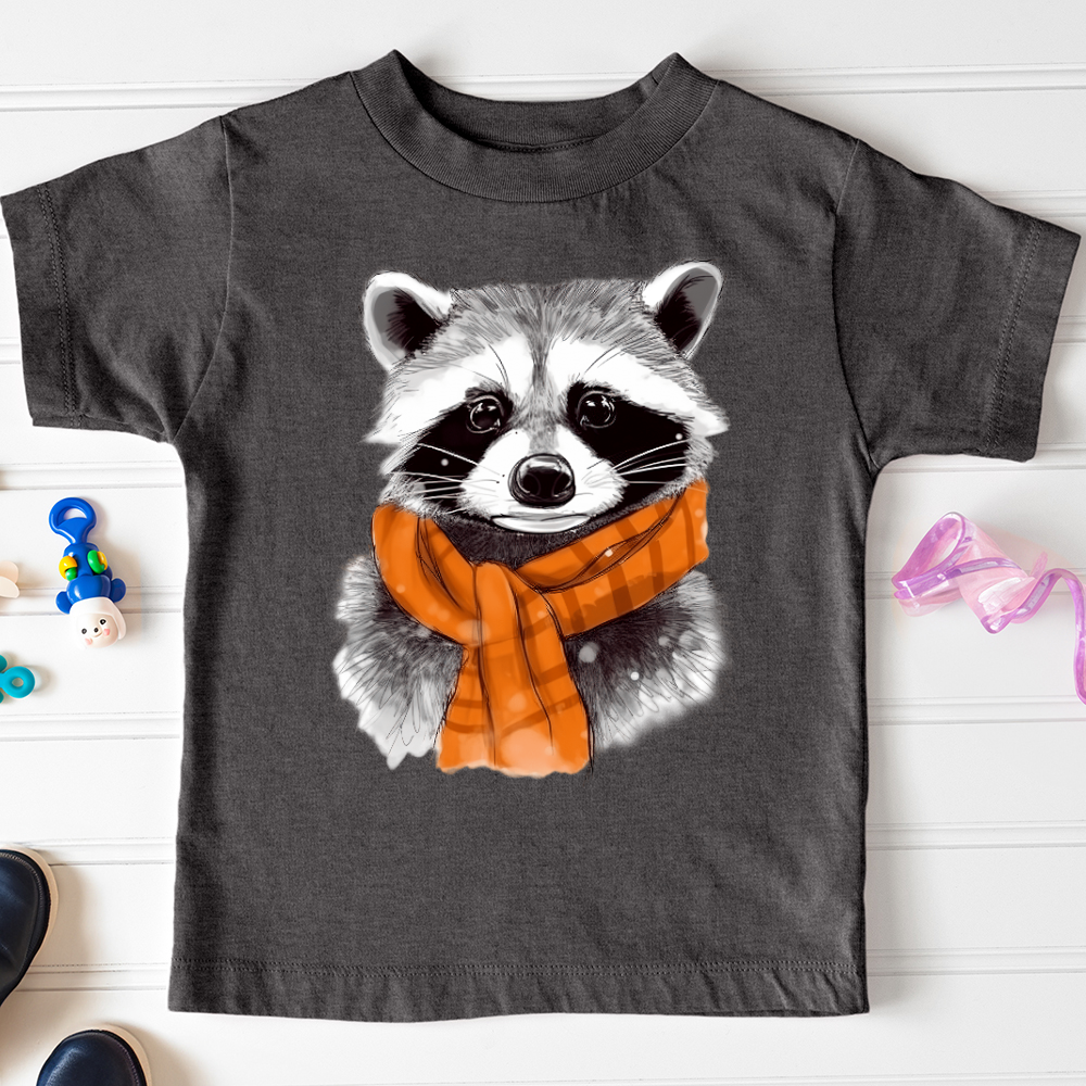 Viking Goods Raccoon Chief Toddler Tee Dark Grey Heather / 2T