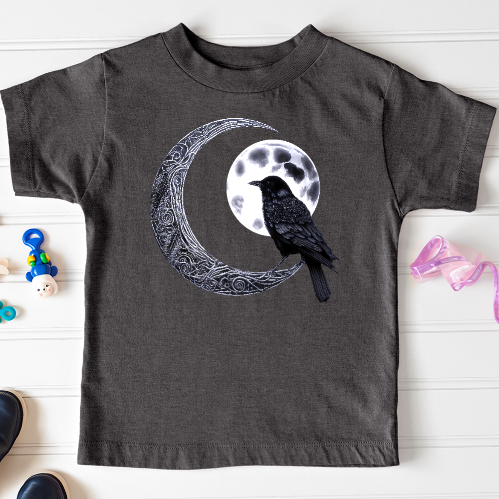 Viking Goods Raven &amp; Moon Negotiations Toddler Tee Dark Grey Heather / 2T