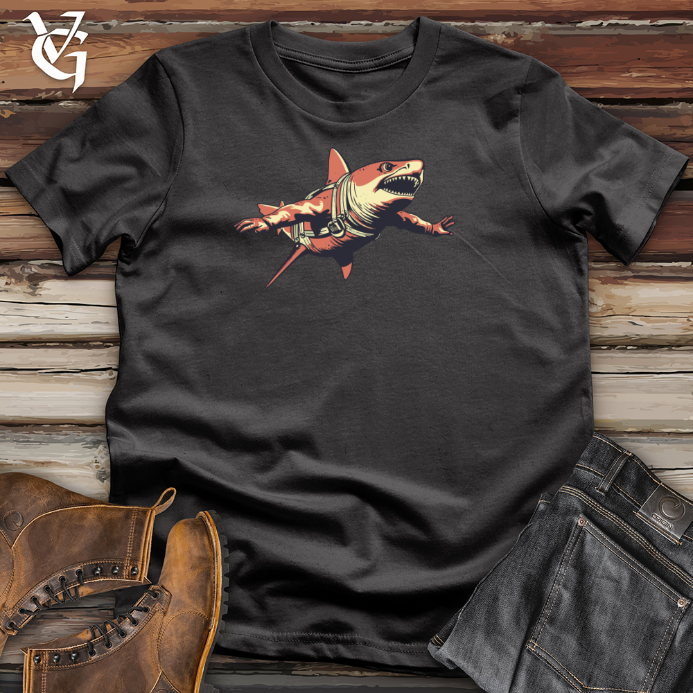 Viking Goods Airborne Jaws Cotton Tee Dark Grey / L