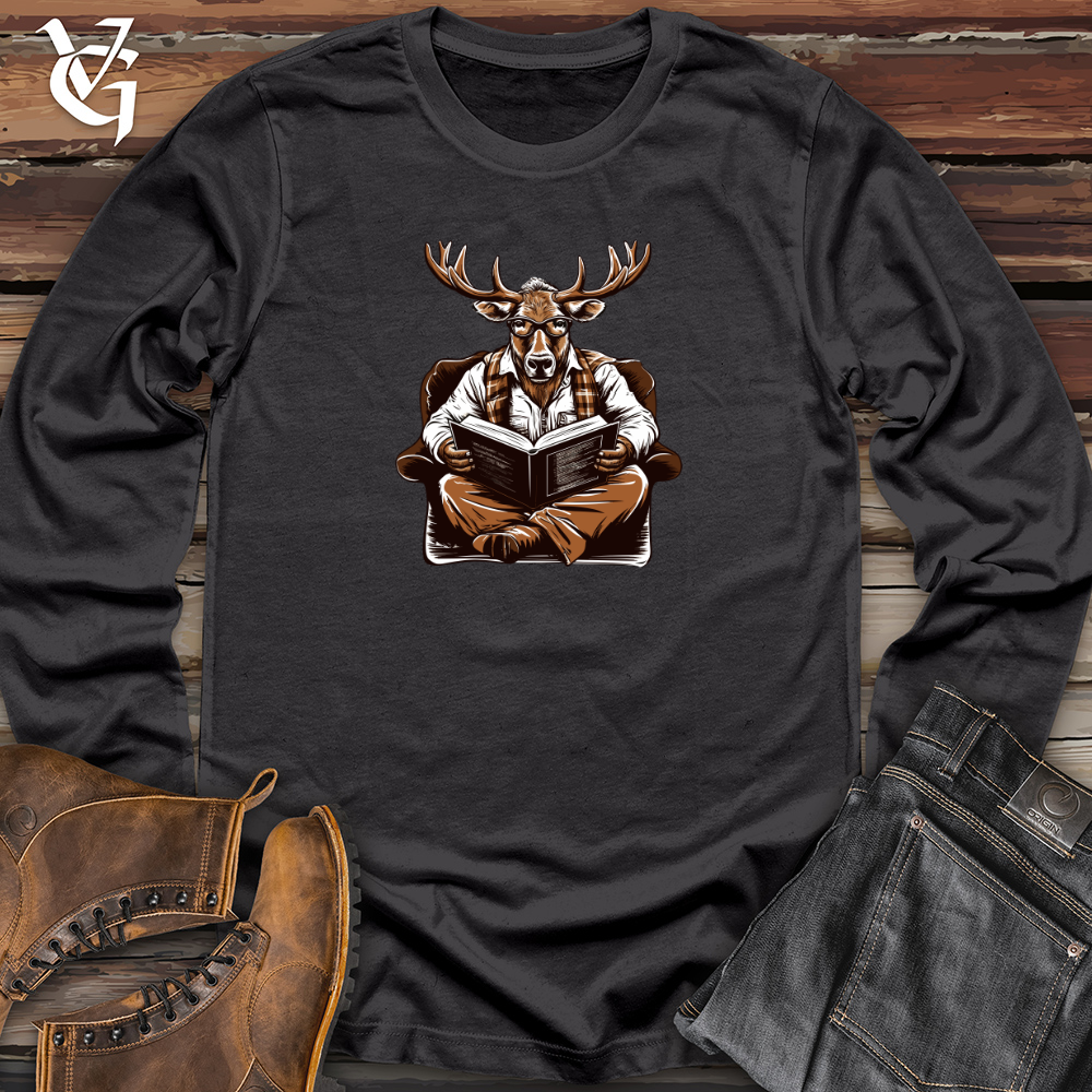 Viking Goods Antlered Readers Escape Long Sleeve Dark Grey / L