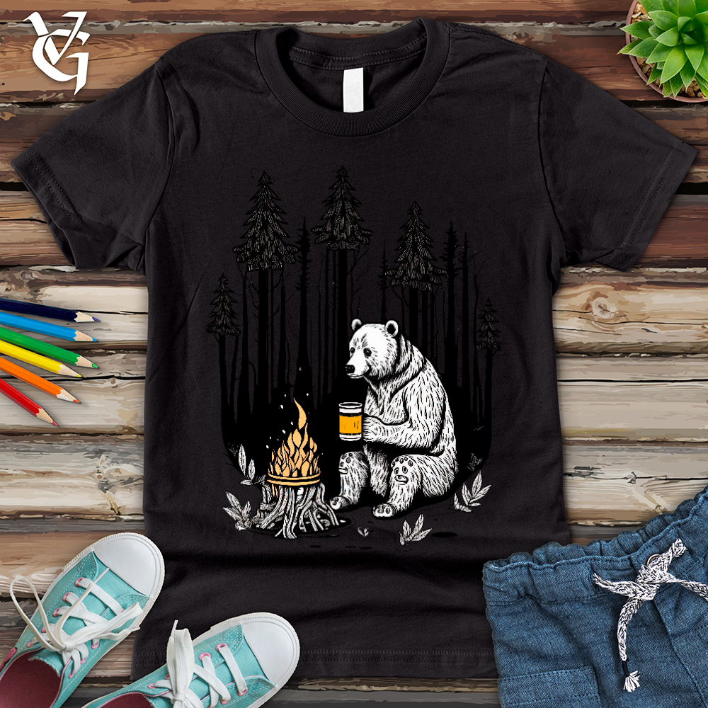 Viking Goods Bear Happy Hour Youth Tee Dark Grey / L