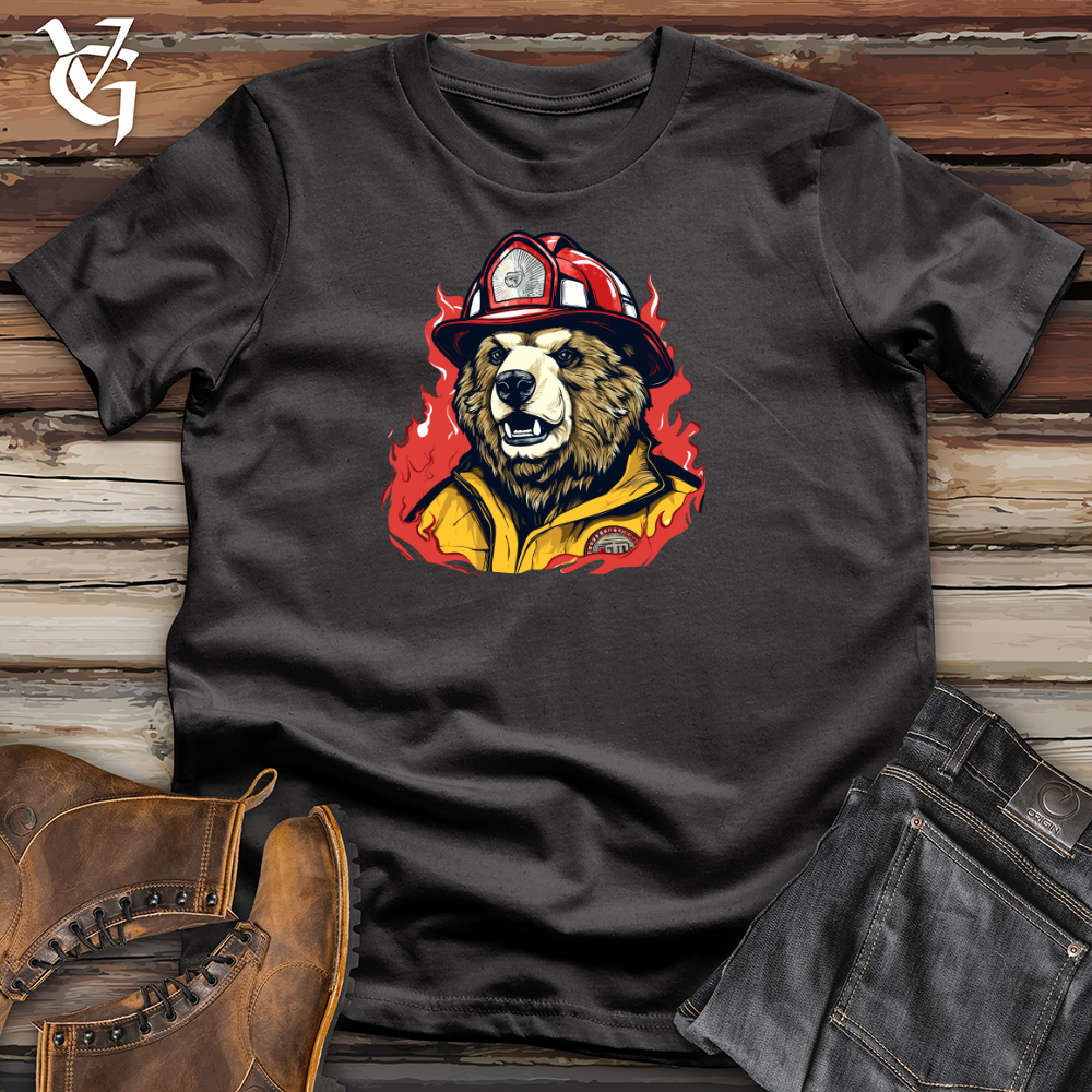 Viking Goods Brave Firefighter Protector Cotton Tee Dark Grey / L
