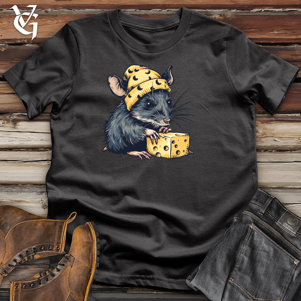 Viking Goods Cheesy Mouse Delight Cotton Tee Black / L