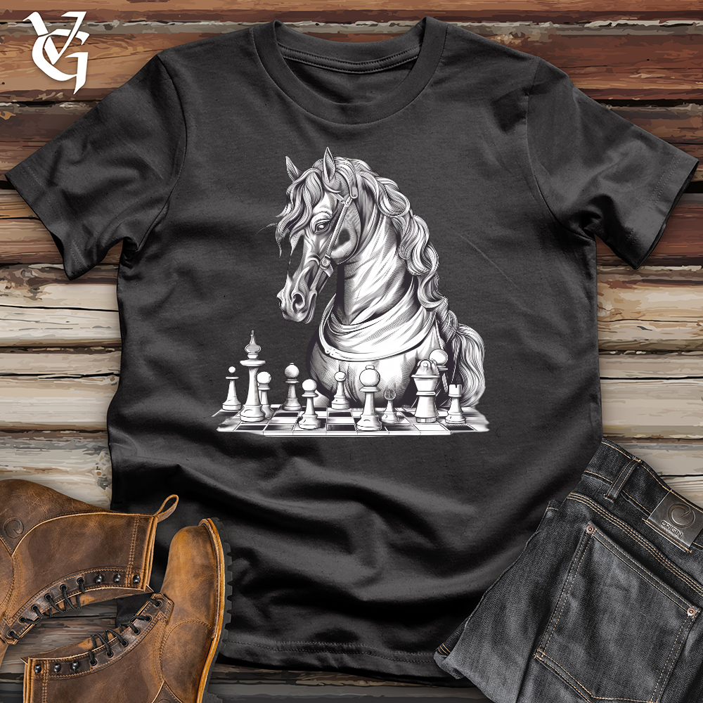 Viking Goods Chess Knight Cotton Tee Dark Grey / L
