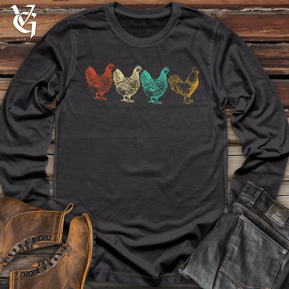 Viking Goods Chicken Scene Dark Grey / L