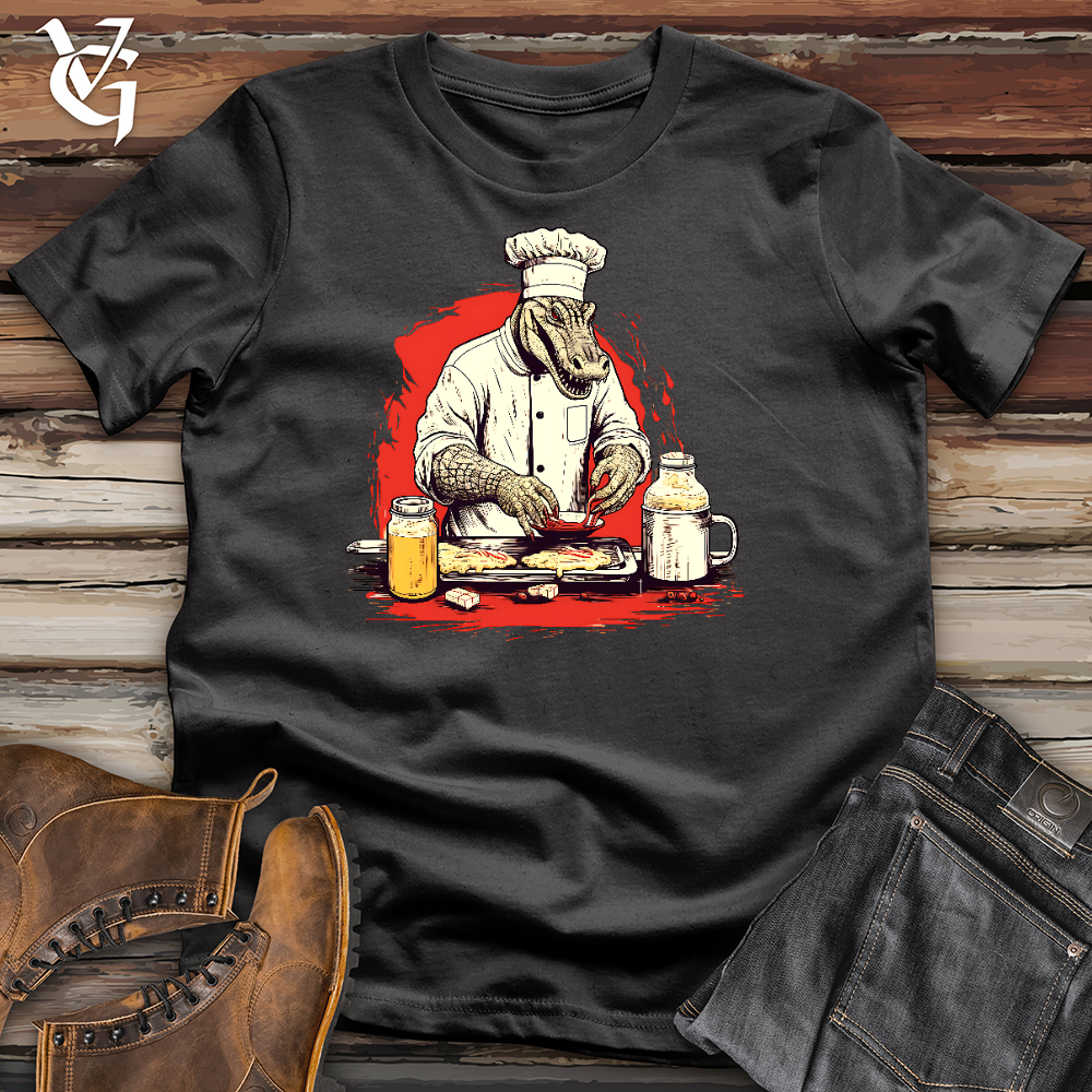 Viking Goods Cooking Crocodile cotton Tee Dark Grey / L