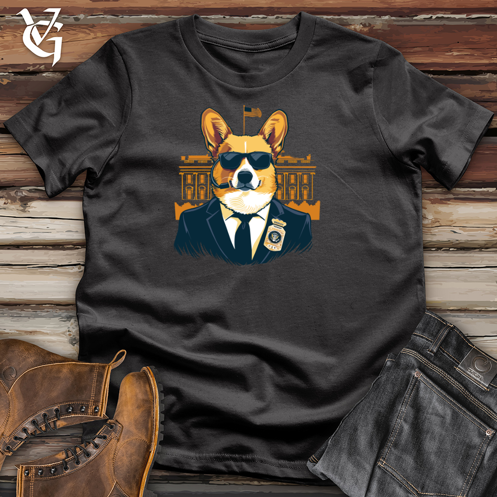 Viking Goods Corgi Secret Service Cotton Tee Dark Grey / L