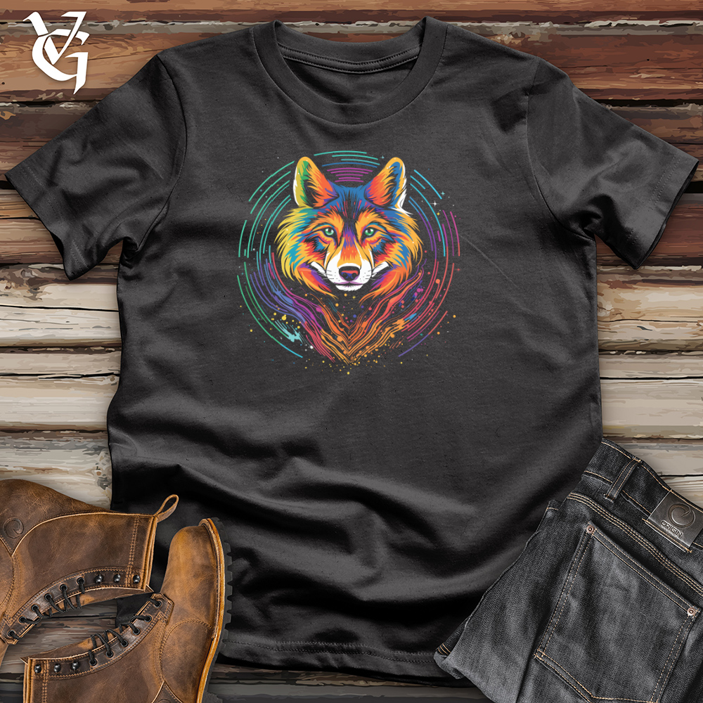Viking Goods Cosmic Fox Vibrance Cotton Tee Dark Grey / L