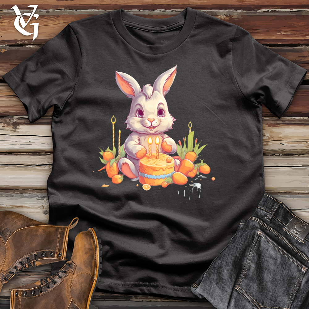 Viking Goods Cute Bunny Treat Cotton Tee Dark Grey / L