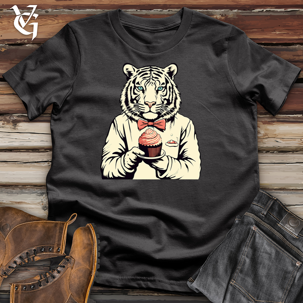 Viking Goods Dapper Tiger Treat Cotton Tee Dark Grey / L