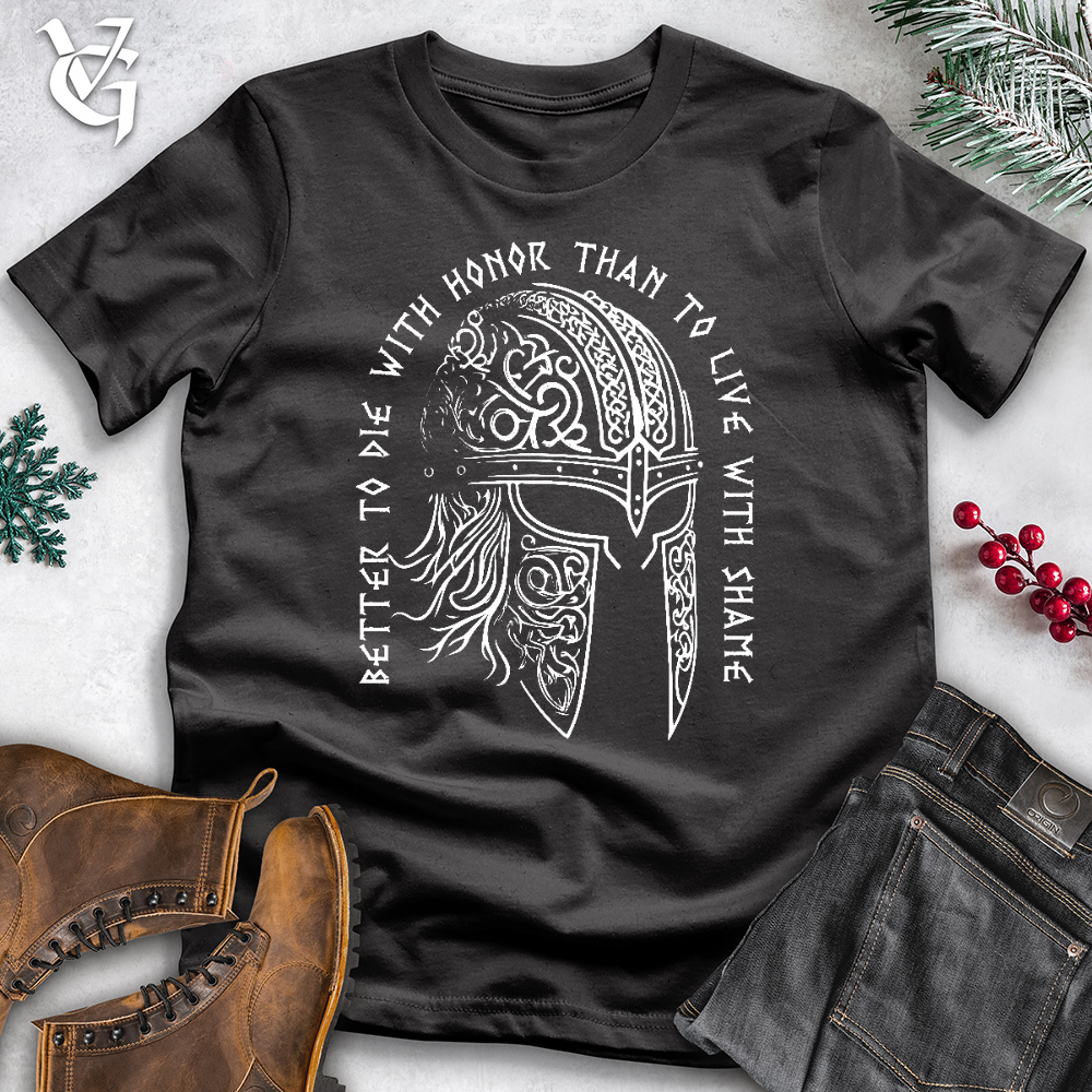 Viking Goods Die With Honor Cotton Tee Dark Grey / L