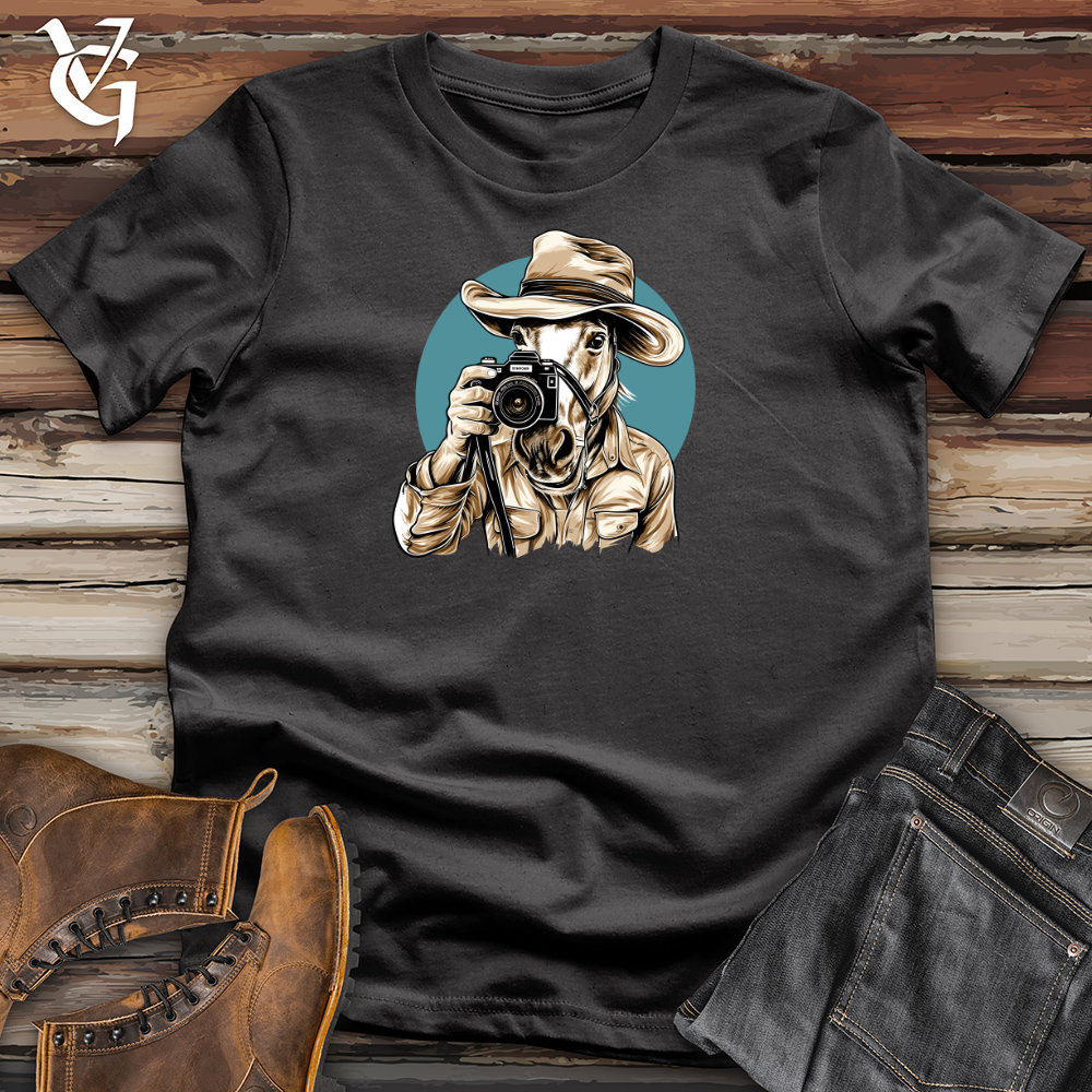 Viking Goods Equine Shutterbug Lens Cotton Tee Dark Grey / L