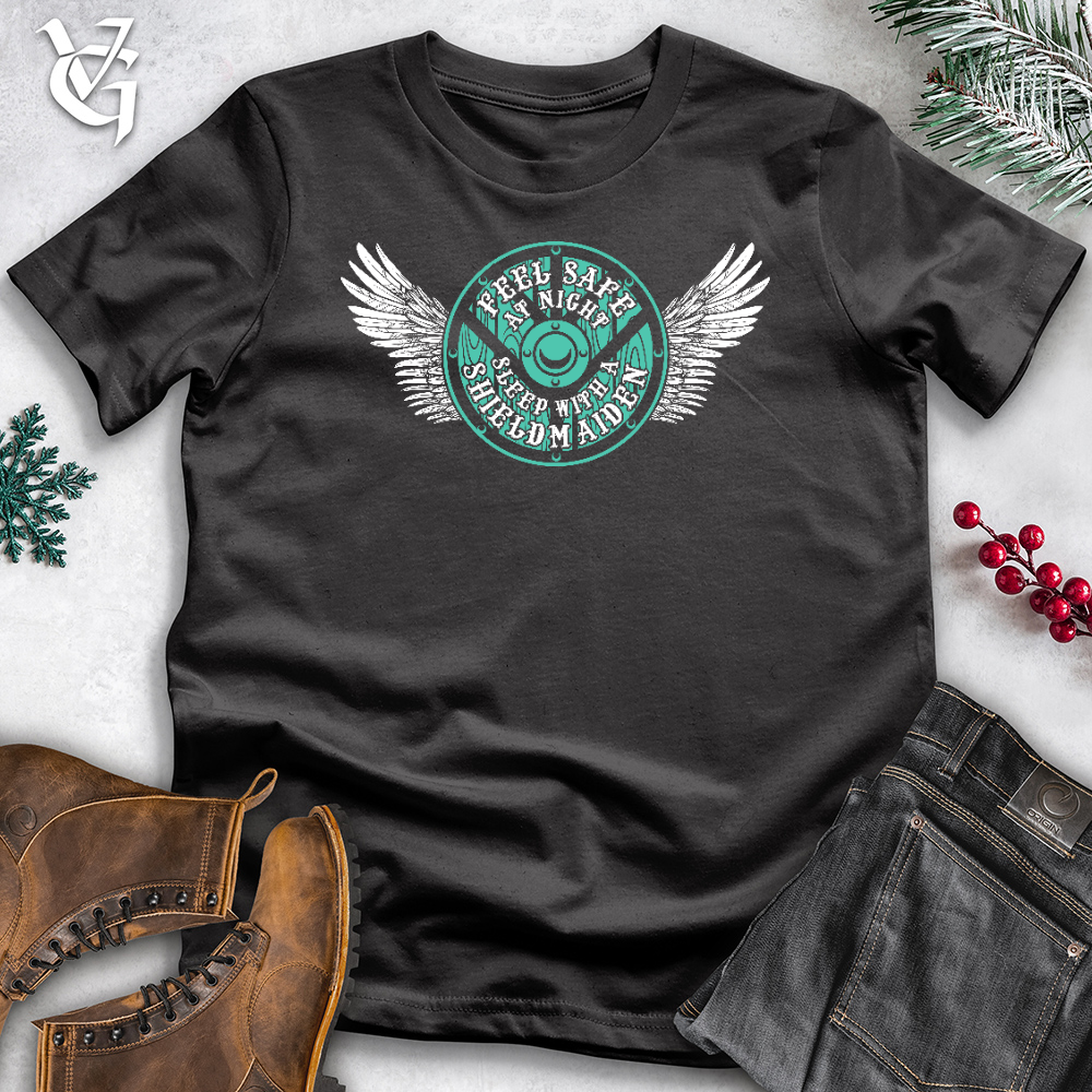 Viking Goods Feel Safe at Night Cotton Tee Dark Grey / L