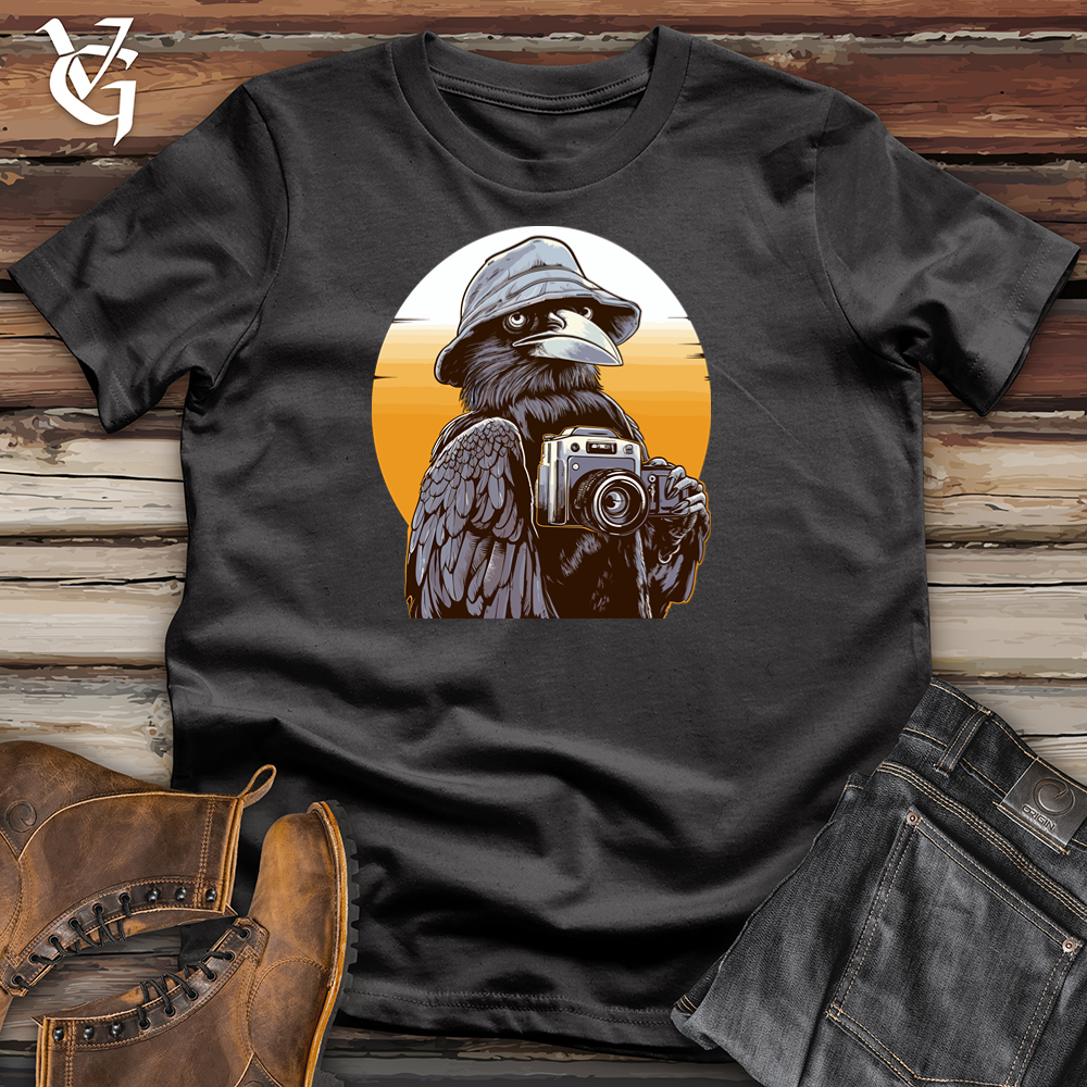 Viking Goods Flying Shutter Raven Cotton Tee Dark Grey / L