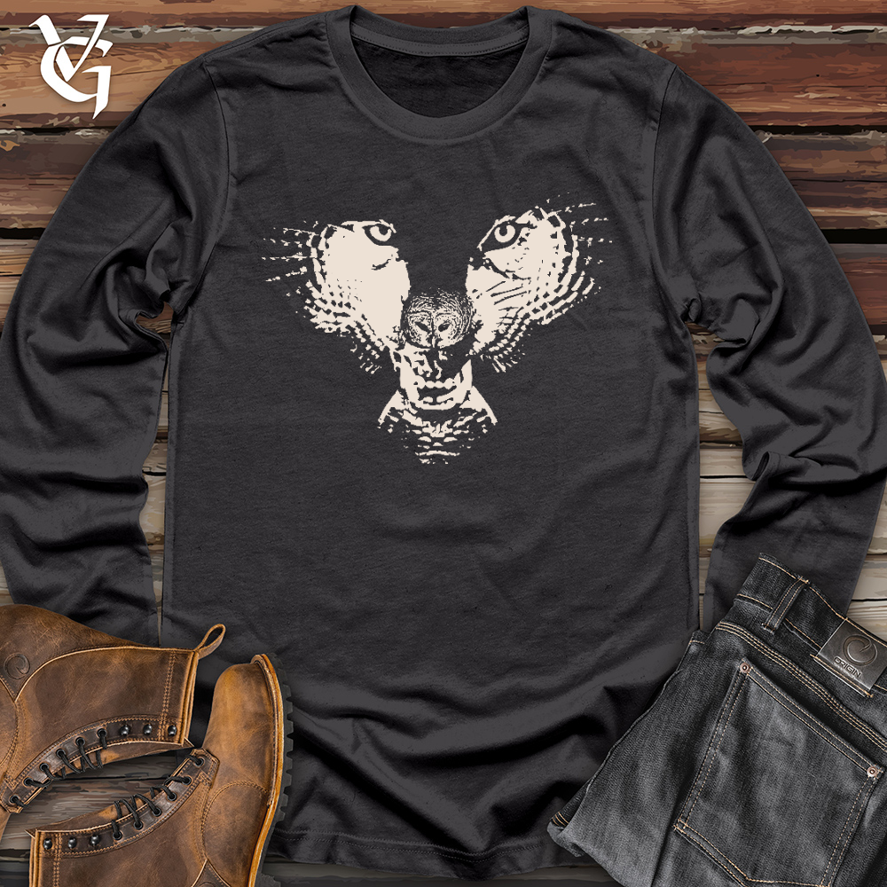 Viking Goods Flying Wolf Long Sleeve Dark Grey / L