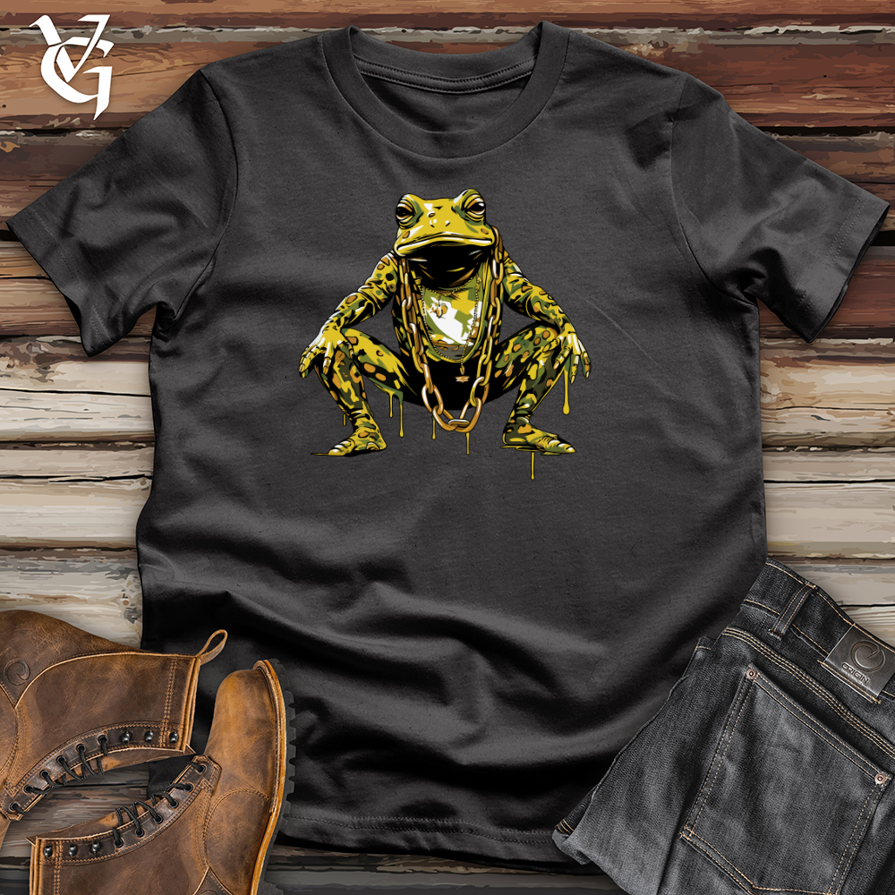 Viking Goods Frog Flare Drip Cotton Tee Dark Grey / L