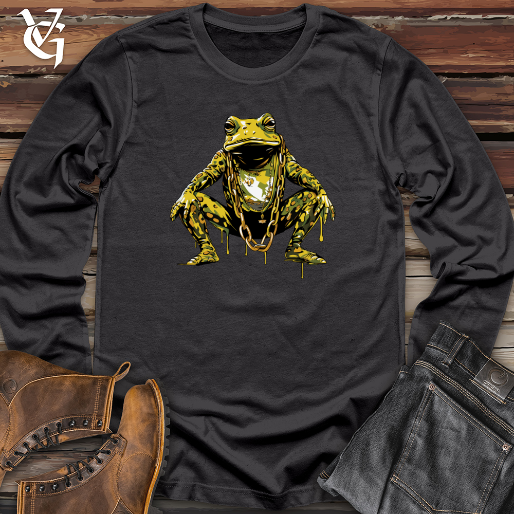 Viking Goods Frog Flare Drip Long Sleeve Dark Grey / L