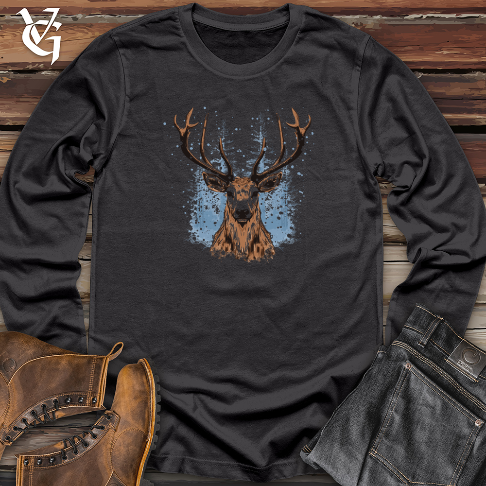 Viking Goods Frosty Antler Cascade Long Sleeve Dark Grey / L