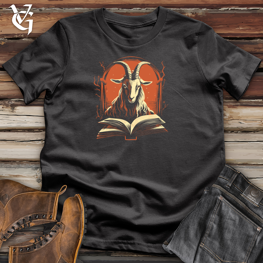 Viking Goods Goat Booklovers Reading Retreat 01 Cotton Tee Dark Grey / L