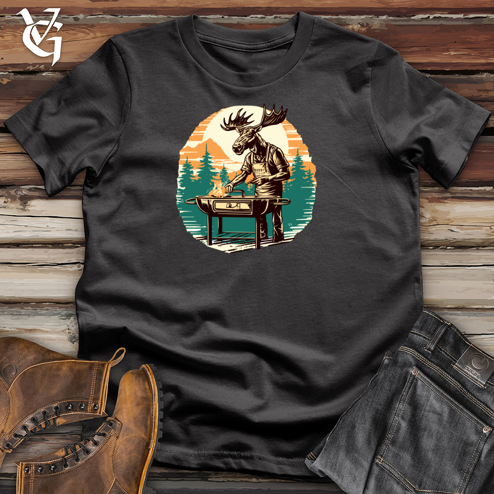 Viking Goods Grilling Bullwinkle Cotton Tee Dark Grey / L