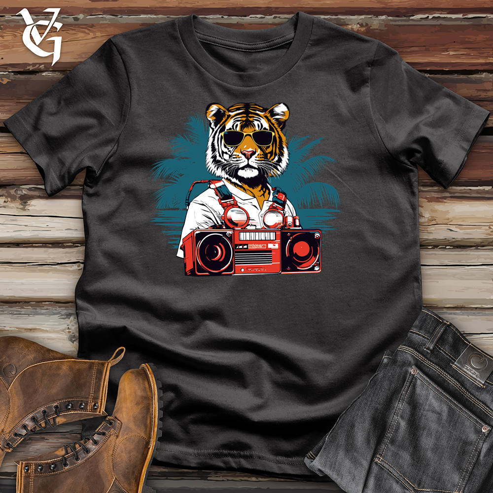 Viking Goods Groove Tiger Beats Cotton Tee Dark Grey / L