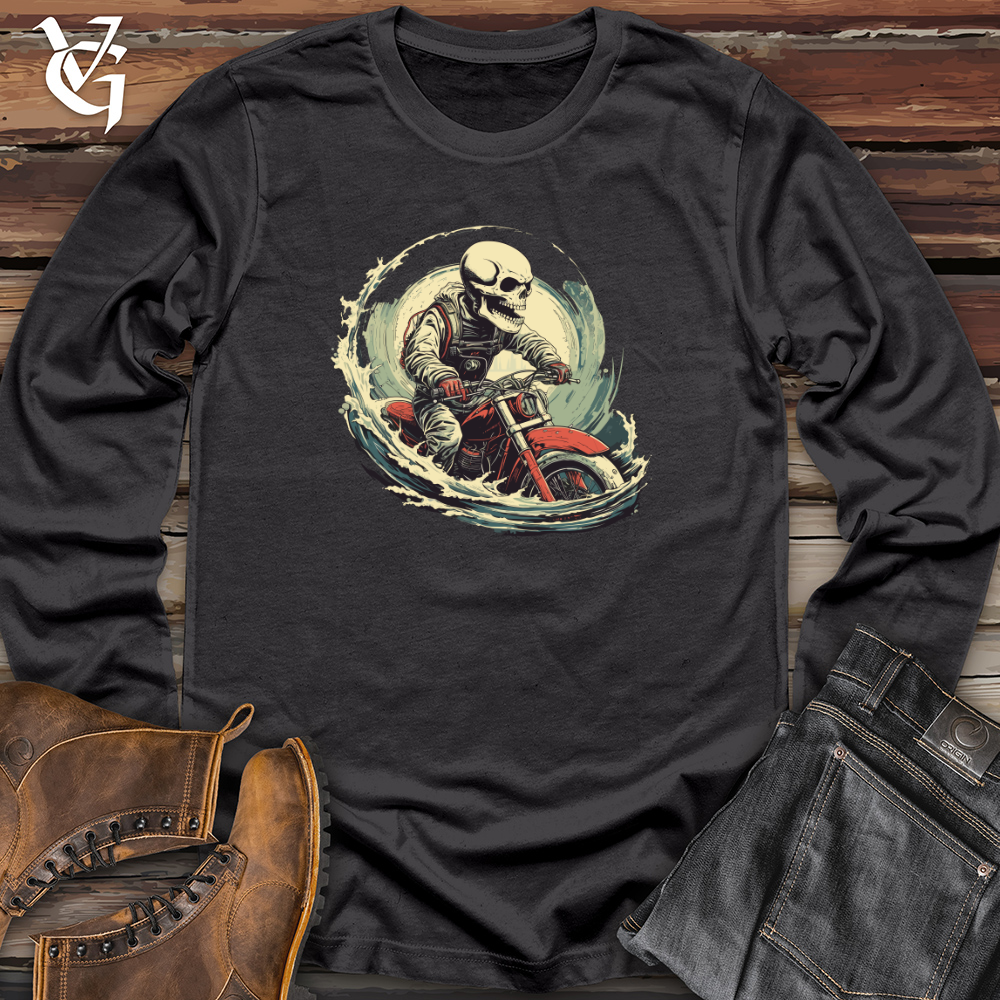 Viking Goods Grunge Whale Dive Long Sleeve Dark Grey / L