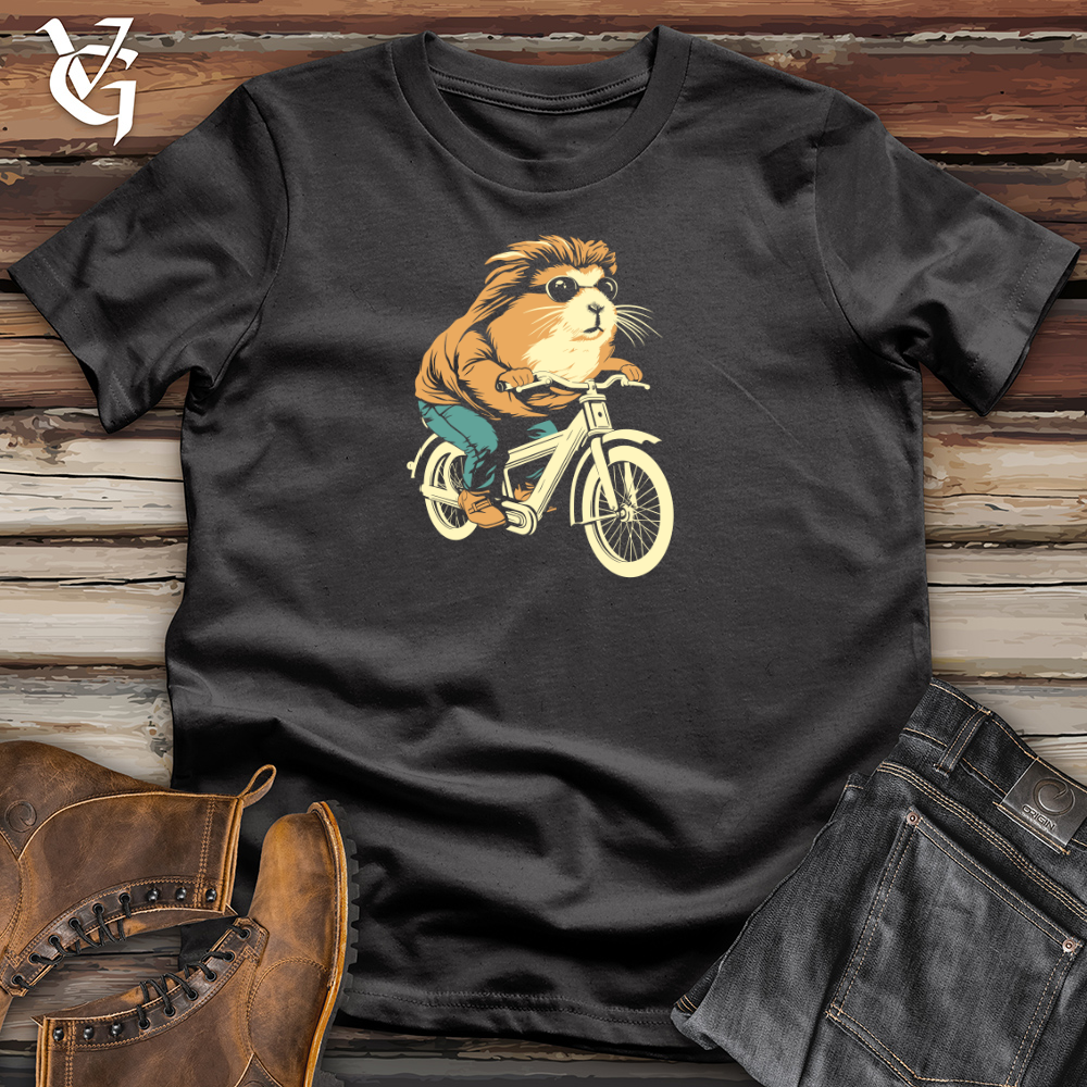 Viking Goods Guinea Pig Furry Cyclist Joyride Cotton Tee Dark Grey / L