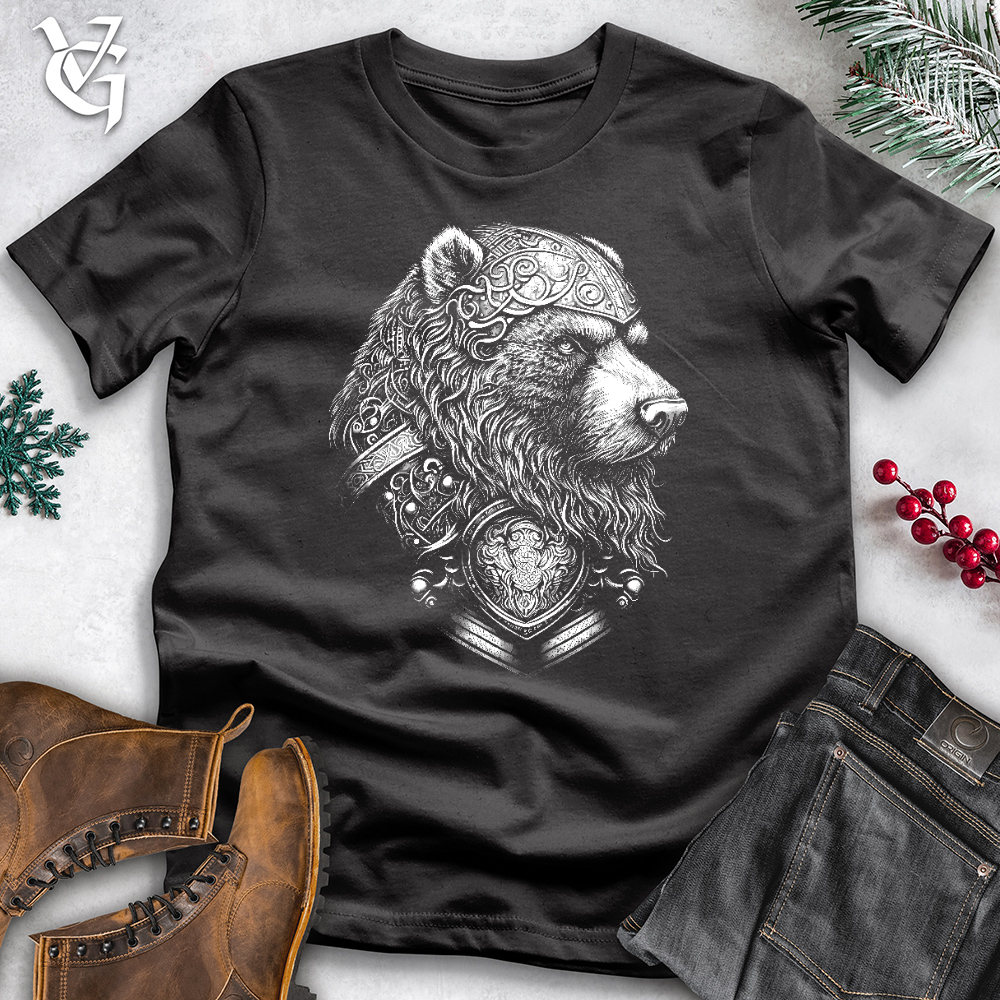 Viking Goods Handsome Celtic Bear Cotton Tee Dark Grey / L