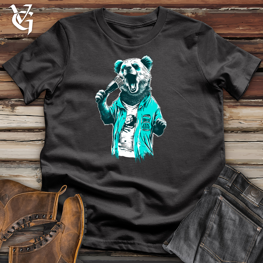 Viking Goods Karaoke Panda Star Cotton Tee Dark Grey / L