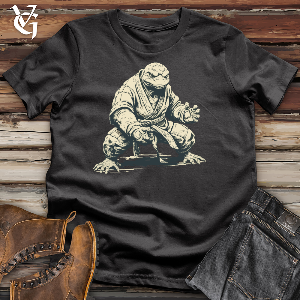 Viking Goods Karate Turtle Cotton Tee Dark Grey / L