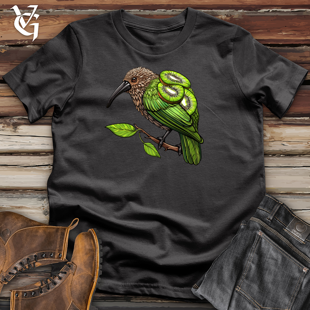 Viking Goods Kiwi Fruit Bird Cotton Tee Dark Grey / L